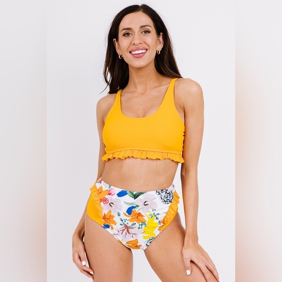 Canary Crush Yellow Bikini Set - Picture 1 of 4